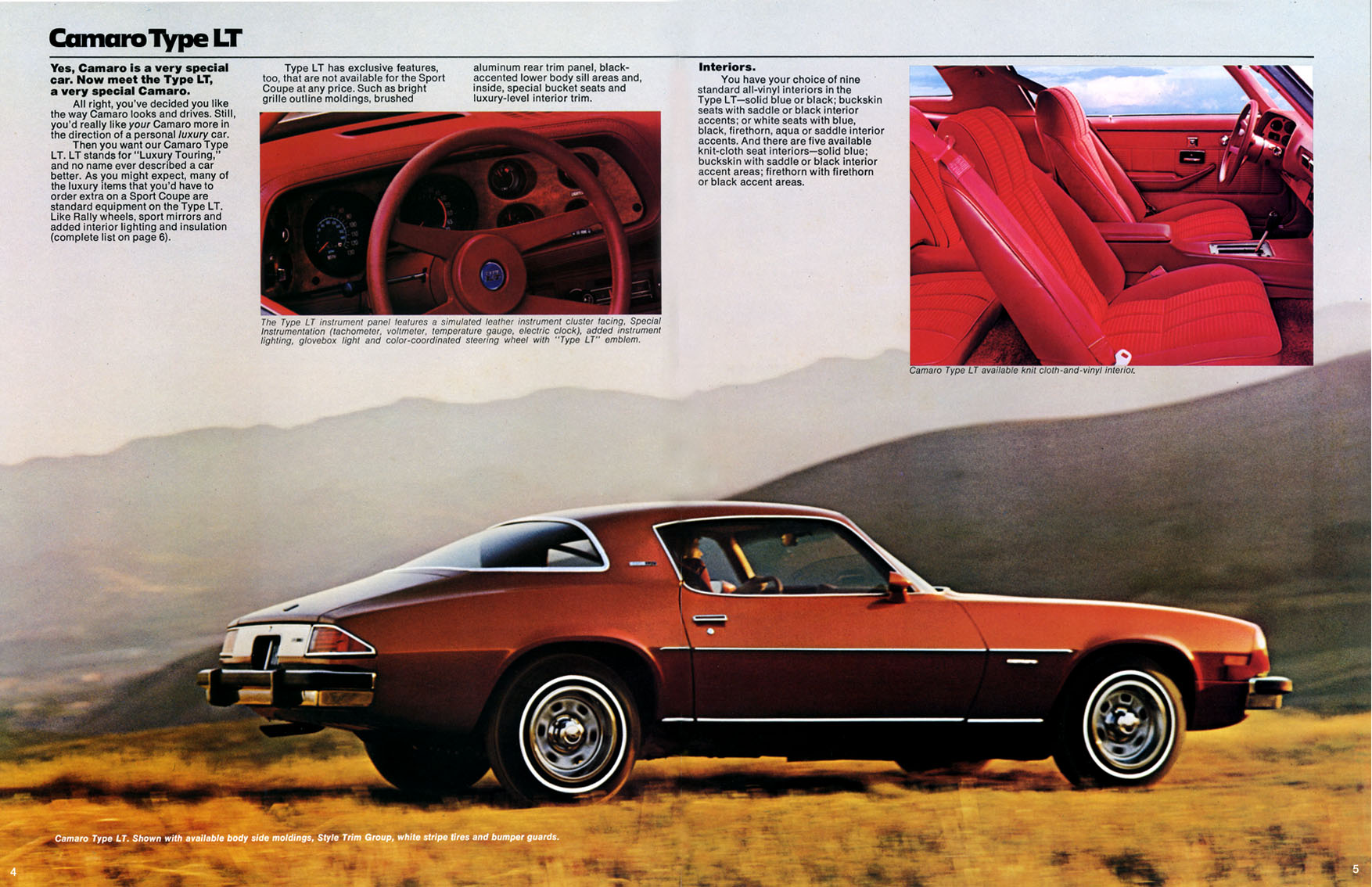 1977 Chev Camaro Brochure Page 1